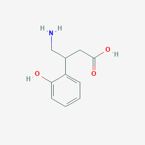 molecular formula C10H13NO3 B6617470 4-amino-3-(2-hydroxyphenyl)butanoic acid CAS No. 1378802-99-3