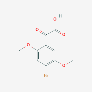molecular formula C10H9BrO5 B6617474 2-(4-bromo-2,5-dimethoxyphenyl)-2-oxoacetic acid CAS No. 1511583-67-7