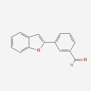 molecular formula C15H10O2 B6617504 3-(1-Benzofuran-2-yl)benzaldehyde CAS No. 6454-01-9