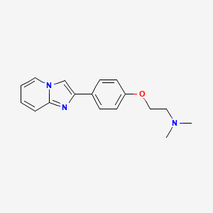 molecular formula C17H19N3O B6617520 2-(4-(Imidazo[1,2-a]pyridin-2-yl)phenoxy)-N,N-dimethylethanamine CAS No. 651042-79-4