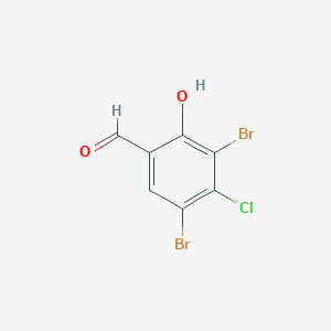 molecular formula C7H3Br2ClO2 B6617540 3,5-dibromo-4-chloro-2-hydroxybenzaldehyde CAS No. 886504-70-7