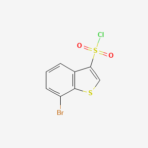 molecular formula C8H4BrClO2S2 B6617546 7-bromo-1-benzothiophene-3-sulfonyl chloride CAS No. 1421601-28-6