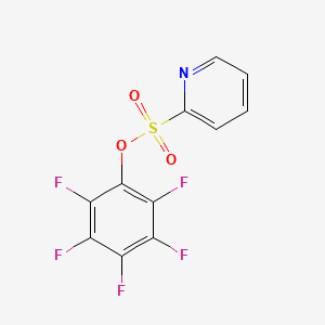molecular formula C11H4F5NO3S B6617564 2,3,4,5,6-pentafluorophenyl pyridine-2-sulfonate CAS No. 1199262-21-9