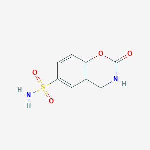 molecular formula C8H8N2O4S B6617576 2-oxo-3,4-dihydro-2H-1,3-benzoxazine-6-sulfonamide CAS No. 1427380-29-7