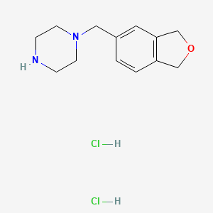 molecular formula C13H20Cl2N2O B6617586 1-[(1,3-dihydro-2-benzofuran-5-yl)methyl]piperazine dihydrochloride CAS No. 1432677-92-3