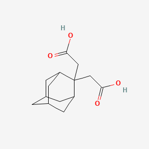 molecular formula C14H20O4 B6617601 2-[2-(carboxymethyl)adamantan-2-yl]acetic acid CAS No. 1803583-21-2