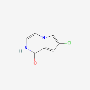 7-chloro-1H,2H-pyrrolo[1,2-a]pyrazin-1-one