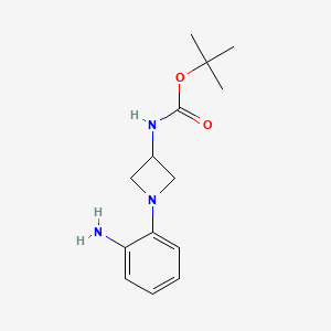 molecular formula C14H21N3O2 B6617664 tert-butyl N-[1-(2-aminophenyl)azetidin-3-yl]carbamate CAS No. 889948-05-4