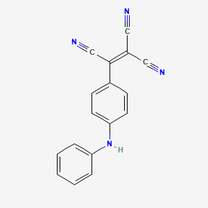molecular formula C17H10N4 B6617674 Ethenetricarbonitrile, [4-(phenylamino)phenyl]- CAS No. 59223-17-5