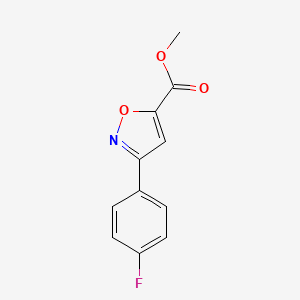 molecular formula C11H8FNO3 B6617694 methyl 3-(4-fluorophenyl)-1,2-oxazole-5-carboxylate CAS No. 330558-57-1