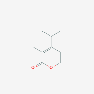 B066177 5-Methyl-4-propan-2-yl-2,3-dihydropyran-6-one CAS No. 162292-93-5
