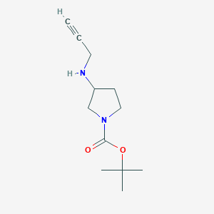 molecular formula C12H20N2O2 B6617712 tert-butyl 3-[(prop-2-yn-1-yl)amino]pyrrolidine-1-carboxylate CAS No. 1504422-31-4
