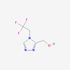 molecular formula C5H6F3N3O B6617750 [4-(2,2,2-trifluoroethyl)-4H-1,2,4-triazol-3-yl]methanol CAS No. 1506211-07-9