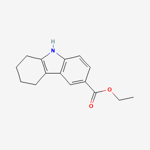 molecular formula C15H17NO2 B6617765 6,7,8,9-Tetrahydro-5H-carbazole-3-carboxylic acid ethyl ester CAS No. 21660-16-2