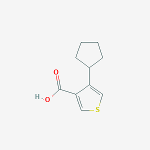 molecular formula C10H12O2S B6617800 4-cyclopentylthiophene-3-carboxylic acid CAS No. 1555132-87-0