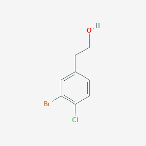 molecular formula C8H8BrClO B6617806 2-(3-bromo-4-chlorophenyl)ethan-1-ol CAS No. 1545304-97-9