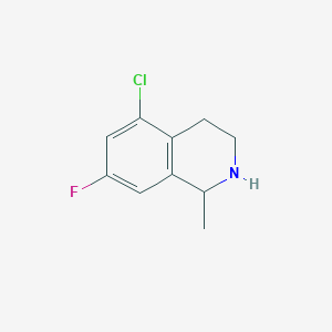 molecular formula C10H11ClFN B6617808 5-chloro-7-fluoro-1-methyl-1,2,3,4-tetrahydroisoquinoline CAS No. 1540644-84-5