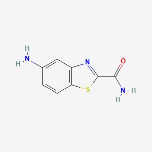 molecular formula C8H7N3OS B6617829 5-amino-1,3-benzothiazole-2-carboxamide CAS No. 1505703-86-5