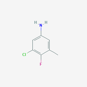 molecular formula C7H7ClFN B6617836 3-chloro-4-fluoro-5-methylaniline CAS No. 187929-77-7