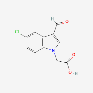 molecular formula C11H8ClNO3 B6617847 2-(5-chloro-3-formyl-1H-indol-1-yl)acetic acid CAS No. 1540767-94-9