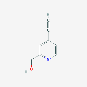 molecular formula C8H7NO B6617854 (4-ethynylpyridin-2-yl)methanol CAS No. 1379350-57-8