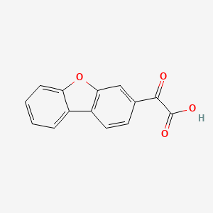 2-{8-oxatricyclo[7.4.0.0,2,7]trideca-1(9),2(7),3,5,10,12-hexaen-5-yl}-2-oxoacetic acid