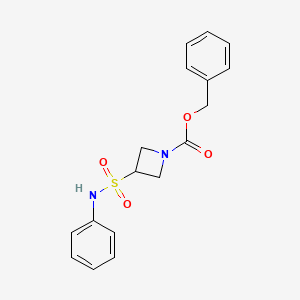 molecular formula C17H18N2O4S B6617914 benzyl 3-(phenylsulfamoyl)azetidine-1-carboxylate CAS No. 1461713-83-6