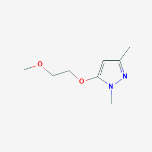 molecular formula C8H14N2O2 B6617935 5-(2-methoxyethoxy)-1,3-dimethyl-1H-pyrazole CAS No. 1803606-18-9