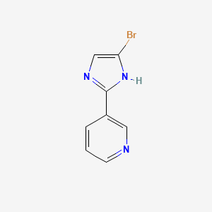 molecular formula C8H6BrN3 B6617951 3-(4-bromo-1H-imidazol-2-yl)pyridine CAS No. 1379324-97-6