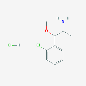 molecular formula C10H15Cl2NO B6617953 1-(2-chlorophenyl)-1-methoxypropan-2-amine hydrochloride CAS No. 1803605-09-5