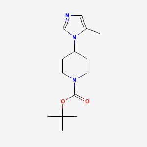 molecular formula C14H23N3O2 B6617965 tert-butyl 4-(5-methyl-1H-imidazol-1-yl)piperidine-1-carboxylate CAS No. 158654-93-4