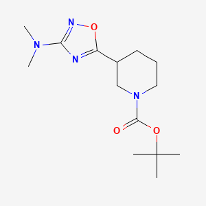 tert-butyl 3-[3-(dimethylamino)-1,2,4-oxadiazol-5-yl]piperidine-1-carboxylate