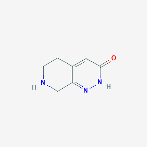 molecular formula C7H9N3O B6618054 5H,6H,7H,8H-pyrido[3,4-c]pyridazin-3-ol CAS No. 1341035-09-3