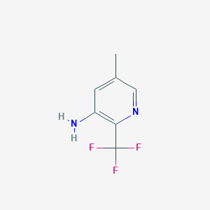 molecular formula C7H7F3N2 B6618063 5-methyl-2-(trifluoromethyl)pyridin-3-amine CAS No. 1552163-99-1
