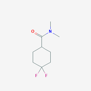 molecular formula C9H15F2NO B6618066 4,4-difluoro-N,N-dimethylcyclohexane-1-carboxamide CAS No. 1557164-72-3