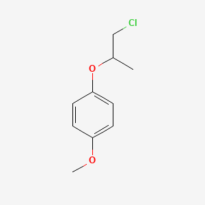 molecular formula C10H13ClO2 B6618094 1-[(1-chloropropan-2-yl)oxy]-4-methoxybenzene CAS No. 145905-21-1
