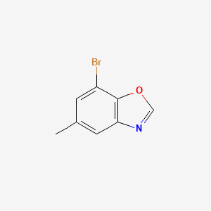 molecular formula C8H6BrNO B6618096 7-bromo-5-methyl-1,3-benzoxazole CAS No. 1225725-20-1