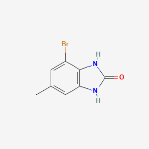 molecular formula C8H7BrN2O B6618125 4-bromo-6-methyl-2,3-dihydro-1H-1,3-benzodiazol-2-one CAS No. 1267333-66-3