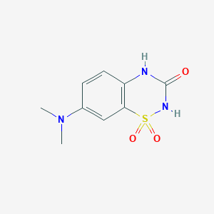 7-(dimethylamino)-3,4-dihydro-2H-1lambda6,2,4-benzothiadiazine-1,1,3-trione
