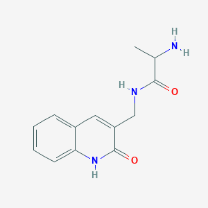 Propanamide, 2-amino-N-[(1,2-dihydro-2-oxo-3-quinolinyl)methyl]-