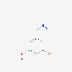 molecular formula C8H10BrNO B6618188 3-bromo-5-[(methylamino)methyl]phenol CAS No. 1521744-60-4
