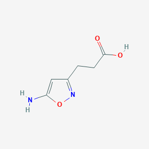molecular formula C6H8N2O3 B6618218 3-(5-amino-1,2-oxazol-3-yl)propanoic acid CAS No. 1517249-74-9