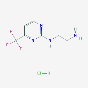 N1-[4-(trifluoromethyl)pyrimidin-2-yl]ethane-1,2-diamine hydrochloride
