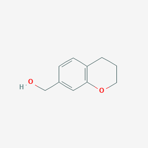 molecular formula C10H12O2 B6618231 (3,4-dihydro-2H-1-benzopyran-7-yl)methanol CAS No. 1391209-62-3