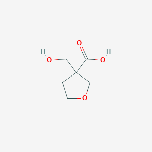 molecular formula C6H10O4 B6618240 3-(hydroxymethyl)oxolane-3-carboxylic acid CAS No. 1698397-84-0