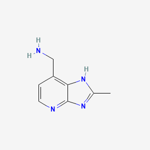 {2-methyl-3H-imidazo[4,5-b]pyridin-7-yl}methanamine