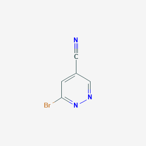molecular formula C5H2BrN3 B6618269 6-bromopyridazine-4-carbonitrile CAS No. 1783587-14-3