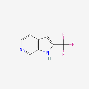 molecular formula C8H5F3N2 B6618274 2-(trifluoromethyl)-1H-pyrrolo[2,3-c]pyridine CAS No. 1785114-14-8