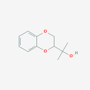 molecular formula C11H14O3 B6618287 2-(2,3-dihydro-1,4-benzodioxin-2-yl)propan-2-ol CAS No. 29574-08-1