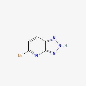 molecular formula C5H3BrN4 B6618299 5-bromo-1H-[1,2,3]triazolo[4,5-b]pyridine CAS No. 1780486-32-9